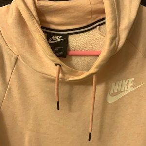 Baby pink nike hoodie